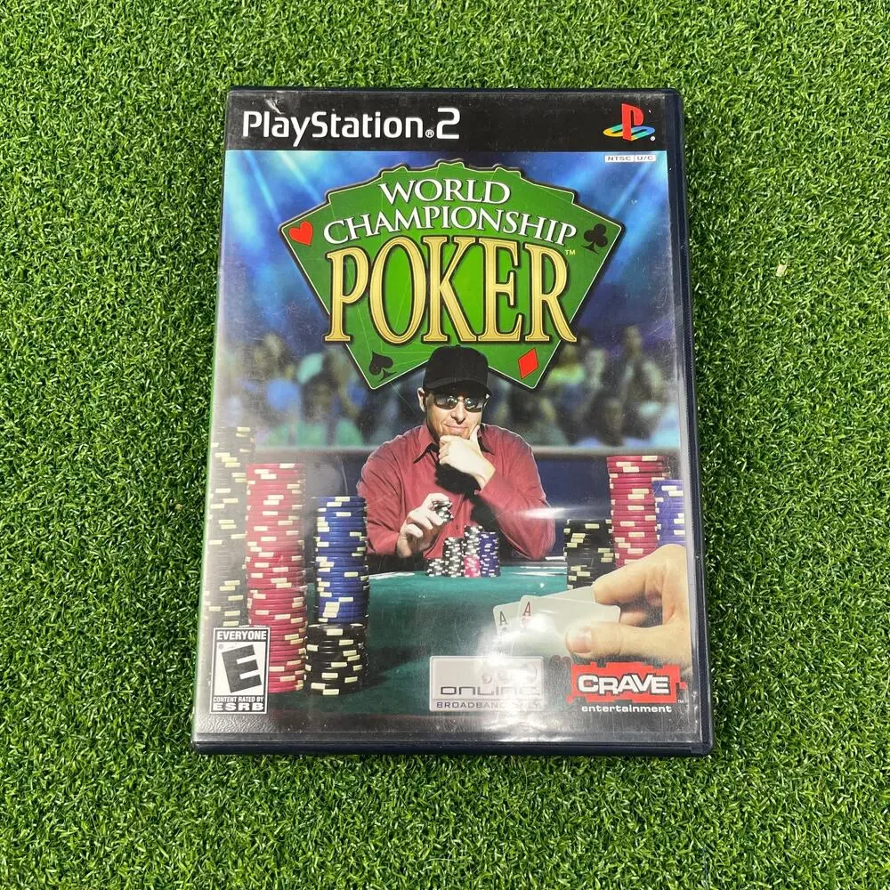 World Championship Poker (Sony PlayStation 2, 2004) PS2 with Manual CIB Tested